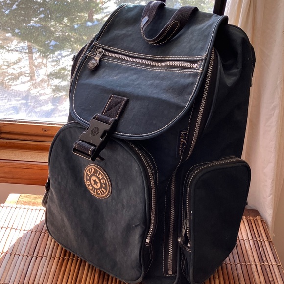 Kipling Dark Navyblue Backpack Wheels & Retractable Handle